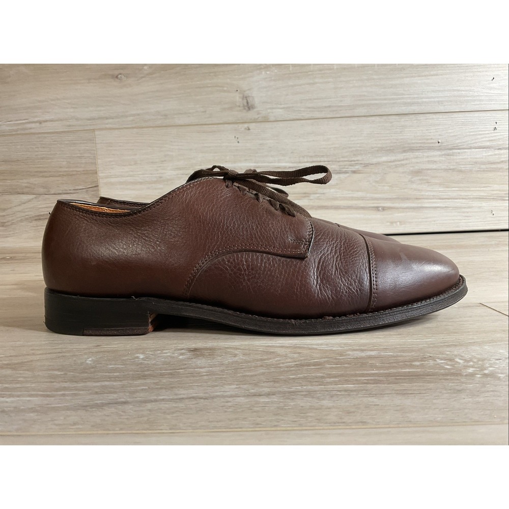 Alden Men's Brown Cap Toe Oxford Blucher 9 B/D USA Professional Work Shoes